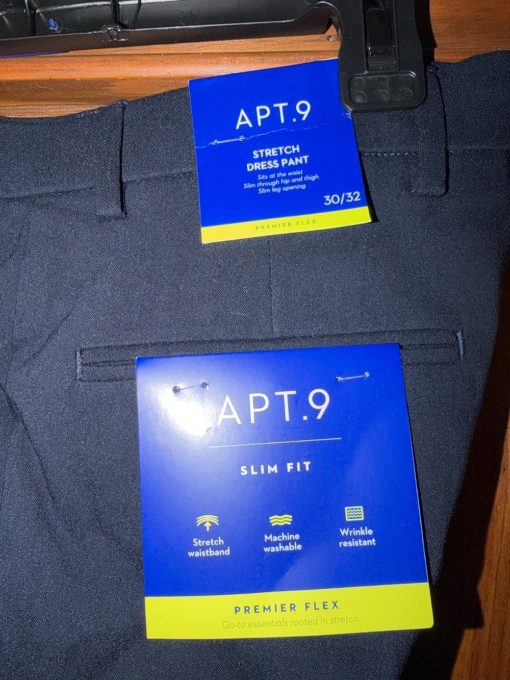 Apt. 9 Men’s Dark Navy Dress Pants 30/32 NWT - Picture 2 of 3